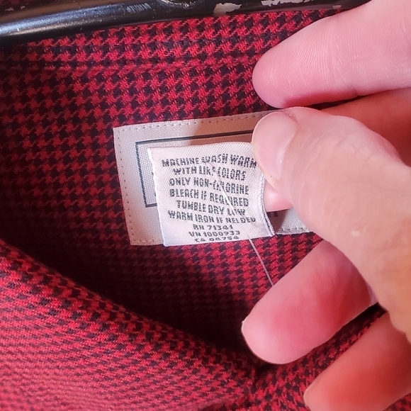 L.L. Bean Traditional Fit Flannel Rustic Red Hadth Long Slv Sz XL Shirt - Picture 11 of 17